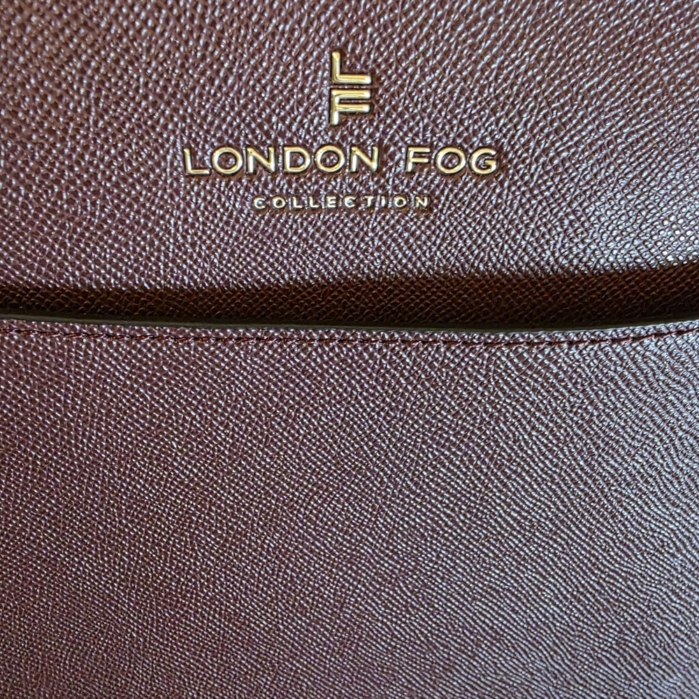 100th Anniversay London Fog Sophia Studded Tote Bag In Plum - Picture 4 of 17